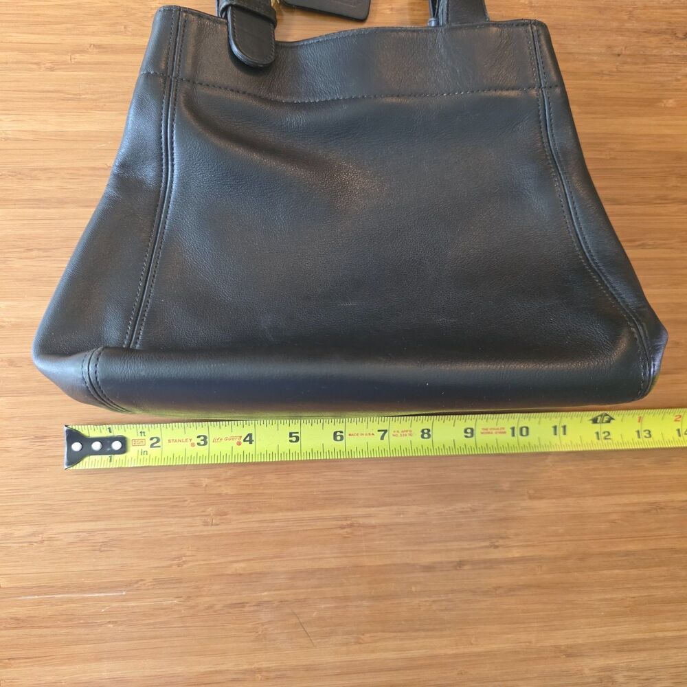 Vintage Coach Waverly Soho Buckle Shoulder Bag Black Leather Bucket 4157 Y2K - Picture 10 of 11